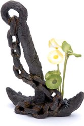 Penn-Plax Anchor & Plant Aquarium Ornament, Medium