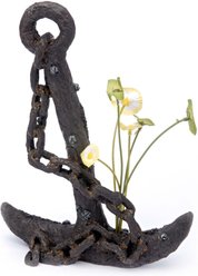 Penn-Plax Anchor & Plant Aquarium Ornament, Large