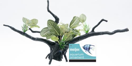 Show full view: Penn-Plax Aqua-Plant Driftwood Fish Plant, Green slide 2 of 5