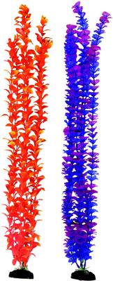 Show full view: Penn-Plax Aqua-Plants Plastic Aquarium 2 Piece Fish Plant, Multicolor, 24-in height slide 1 of 4