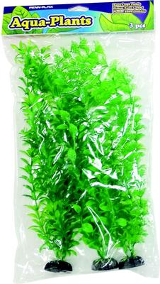 Show full view: Penn-Plax Aqua-Plants Plastic Aquarium 3 Piece Fish Plant, Green, 16-in height slide 5 of 10