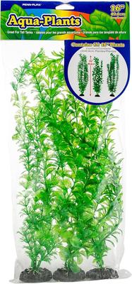 Show full view: Penn-Plax Aqua-Plants Plastic Aquarium 3 Piece Fish Plant, Green, 16-in height slide 6 of 10