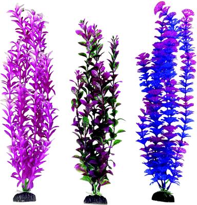 Show full view: Penn-Plax Aqua-Plants Plastic Aquarium 3 Piece Fish Plant, Multicolor, 16-in height slide 1 of 10