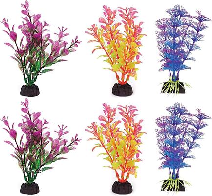 Show full view: Penn-Plax Aqua-Plants Plastic Aquarium 6 Piece Fish Plant, Multicolor, 4-in height slide 6 of 6