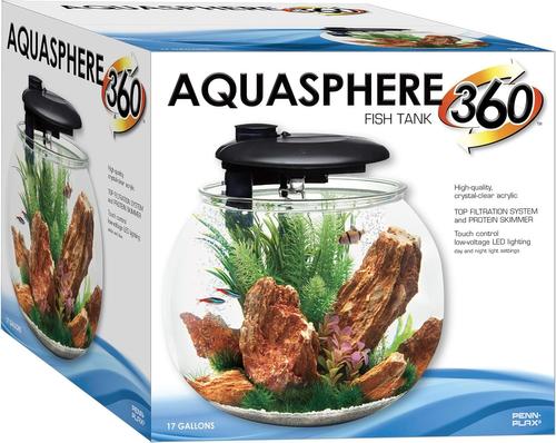 Show full view: Penn-Plax Aquasphere 360⁰ Fish Aquarium, 14-gal slide 5 of 9