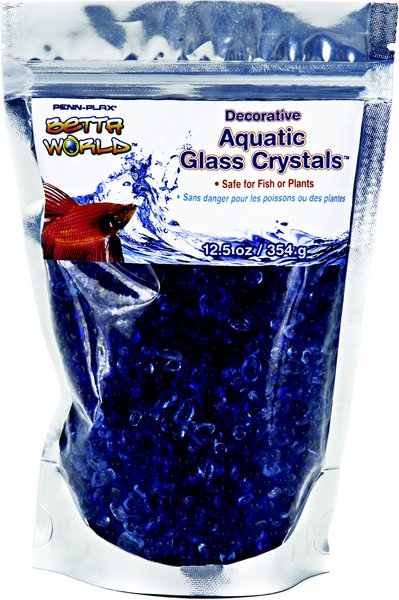 Penn-Plax Aquatic Glass Crystal Sand Fish Ornament
