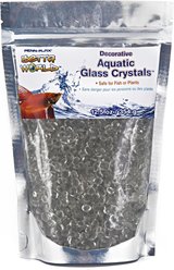 Penn-Plax Aquatic Glass Crystal Sand Fish Ornament, White slide 2 of 2