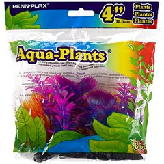 Penn-Plax Betta Multi-Color Aquarium Plants, 6 count