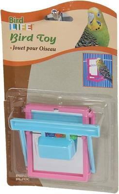 Show full view: Penn-Plax Bird Landing Perch with Mirror & Beads, Medium slide 5 of 8