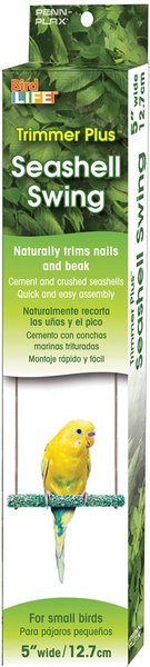 Penn-Plax Bird-Life Trimmer Plus Cement & Metal Bird Swing, Small
