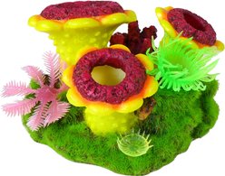 Penn-Plax Blooming Flowers Aqua Flora Fish Ornament