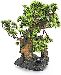 Penn-Plax Bonsai Tree On Rock Aquarium Ornament slide 1 of 2