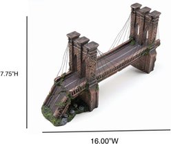 Penn-Plax Brooklyn Bridge Aquarium Decor slide 2 of 8