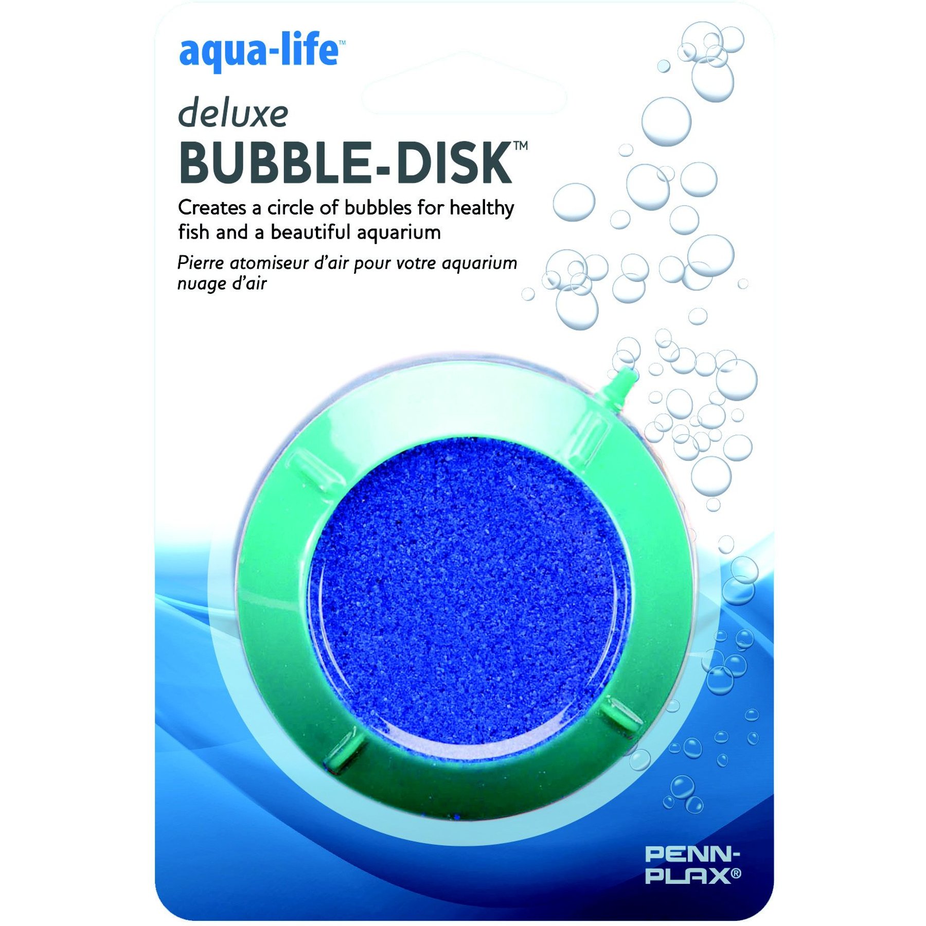 Penn-Plax Bubble Disk Fish Aerator, Small, Blue/Green