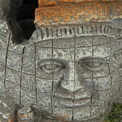 Show full view: Penn-Plax Cambodian Rock Faces Fish Ornament, Grey slide 4 of 6