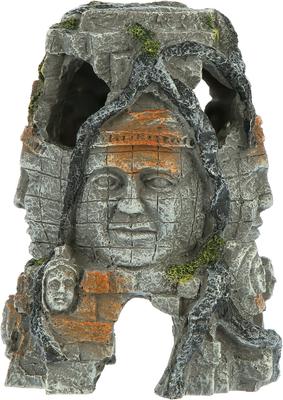 Show full view: Penn-Plax Cambodian Rock Faces Fish Ornament, Grey slide 5 of 6