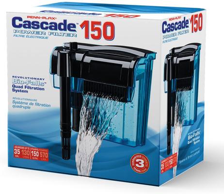 Show full view: Penn-Plax Cascade 150 Power Fish Filter. Blue slide 8 of 9