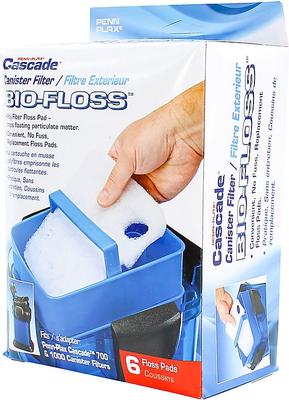 Show full view: Penn-Plax Cascade Aquarium Bio-Floss Pads 700 & 1000 Filter, 6 count, Medium slide 3 of 6