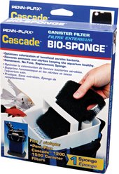 Penn-Plax Cascade Aquarium Bio-Sponge 1200 & 1500 Filter, Medium