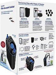 Penn-Plax Cascade Canistar Hang-On Aquarium Filter, Large, Black slide 2 of 8
