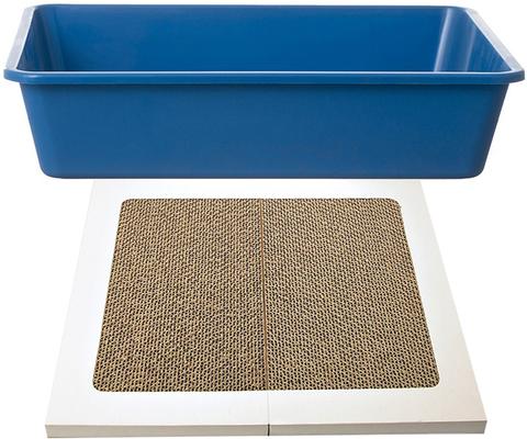 Show full view: Penn-Plax Cat Life Catch & Scratch Cat Scratching Pad, Brown, Medium slide 2 of 5