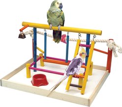 Penn-Plax Cockatiels & Medium Birds Wood Playpen, X-Large