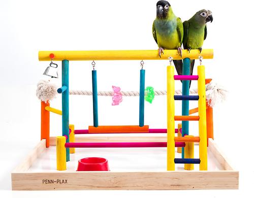 Show full view: Penn-Plax Cockatiels & Medium Birds Wood Playpen, X-Large slide 2 of 10