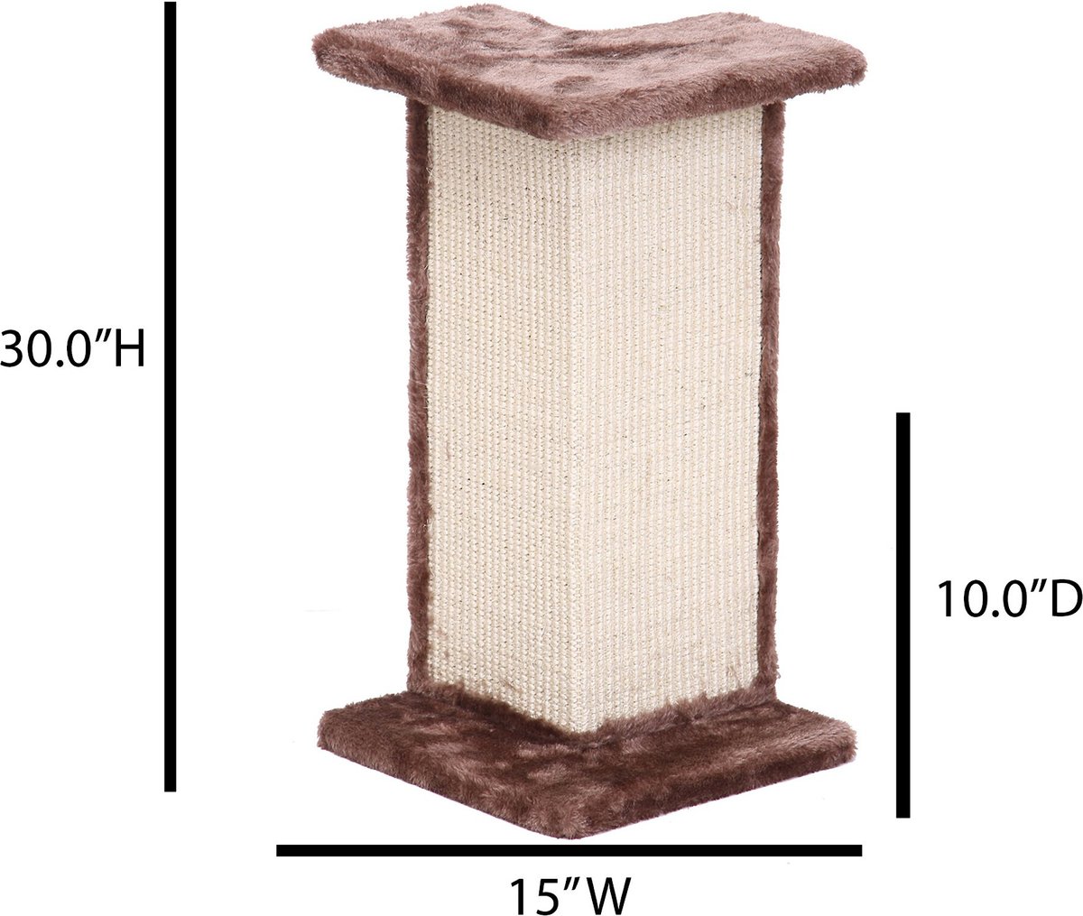 Penn-Plax Wheeled 35-in Sisal Cat Tree
