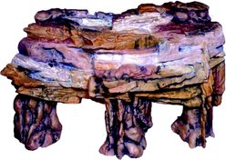 Penn-Plax Deco Cliff Fish Ornament, Medium, Brown