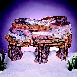 Penn-Plax Deco Cliff Fish Ornament, Medium, Brown slide 2 of 9