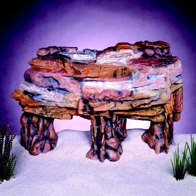 Show full view: Penn-Plax Deco Cliff Fish Ornament, Medium, Brown slide 2 of 10