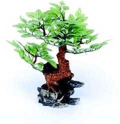 Penn-Plax Deco-Replicas Bonsai Tree Fish Plant, Green