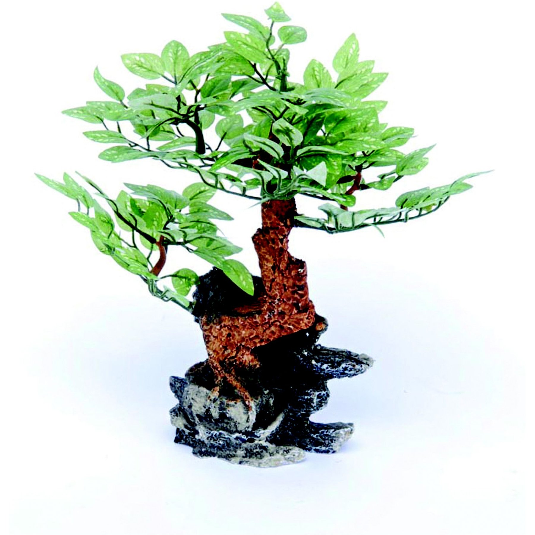 Penn-Plax Deco-Replicas Bonsai Tree Fish Plant, Green