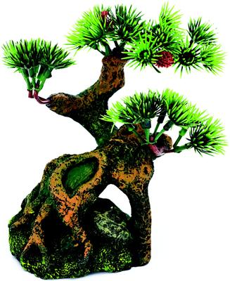 Show full view: Penn-Plax Deco-Replicas Bonsai Tree on Rocks Aquarium Decoration Fish Ornament slide 1 of 2