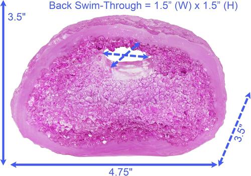 Show full view: Penn-Plax Deco-Replicas Cystal Cave Fish Ornament, Purple slide 7 of 9