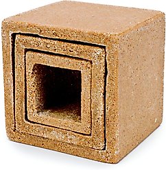 Penn-Plax Deco-Replicas Hide-Away Cubes Fish Ornament, Brown slide 1 of 3