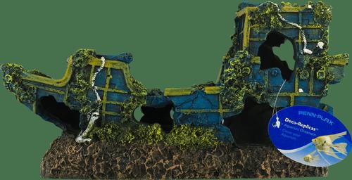 Show full view: Penn-Plax Deco-Replicas Sunken Treasure Ship Fish Ornament, Medium slide 5 of 8