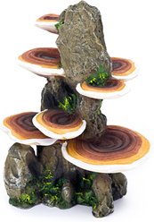 Penn-Plax Deco-Replicas Tree Trunk with Shelf Mushrooms Aquarium Decoration Fish Ornament, Medium slide 2 of 9