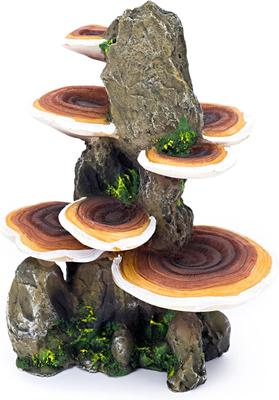 Show full view: Penn-Plax Deco-Replicas Tree Trunk with Shelf Mushrooms Aquarium Decoration Fish Ornament, Medium slide 2 of 10