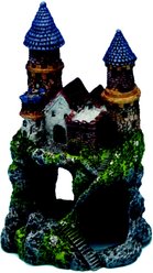 Penn-Plax Enchanted Castle Fish Ornament, Small, Multicolor
