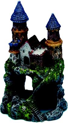 Show full view: Penn-Plax Enchanted Castle Fish Ornament, Small, Multicolor slide 1 of 4