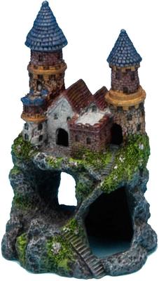 Show full view: Penn-Plax Enchanted Castle Fish Ornament, Small, Multicolor slide 2 of 4