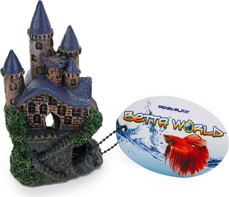 Show full view: Penn-Plax Enchanted Castle Fish Ornament, Small, Multicolor slide 3 of 4