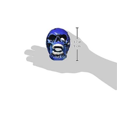 Show full view: Penn-Plax Fire Skull Blue Aquarium Ornament slide 3 of 3