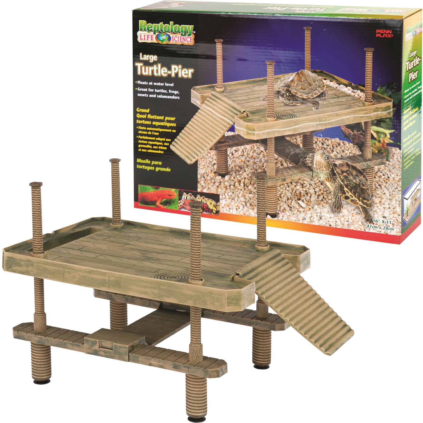 Penn-Plax Floating Turtle Pier Platform, Large