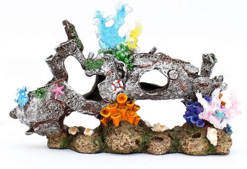 Show full view: Penn-Plax Grey Submarine Coral Aquarium Ornament slide 4 of 8