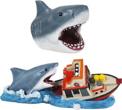 Penn-Plax Jaws Resin Bundle Aquarium Decoration Set, 2-pack