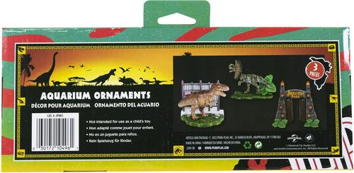 Show full view: Penn-Plax Jurassic Park Officially Licensed 3-Piece Aquarium Fish Ornament, Small, Multicolor slide 4 of 4