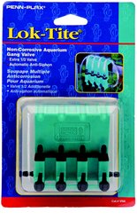 Penn-Plax Lok-Tite Air Regulator Gang Fish Valve, Green, 4 count