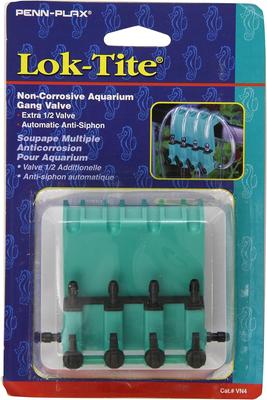 Show full view: Penn-Plax Lok-Tite Air Regulator Gang Fish Valve, Green, 4 count slide 2 of 3